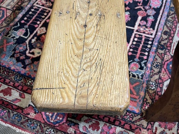 Paire de bancs de table de ferme en sapin début XXème