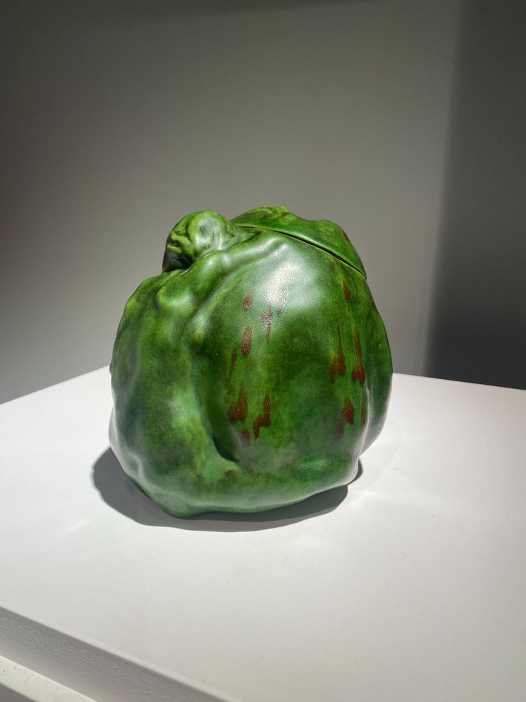 Rupert Carabin, Femme à la courge, Céramique Art Nouveau