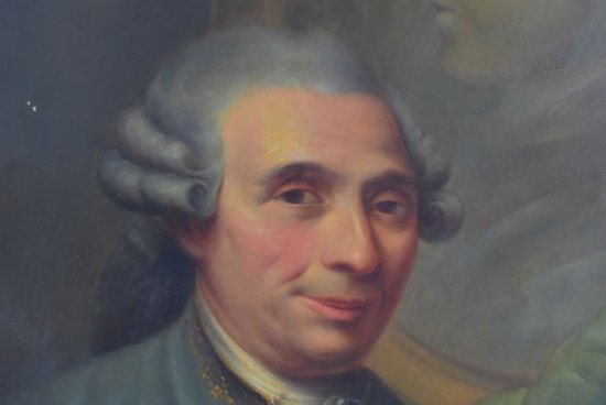             Medaillongemälde Familienportrait 19. Jahrhundert