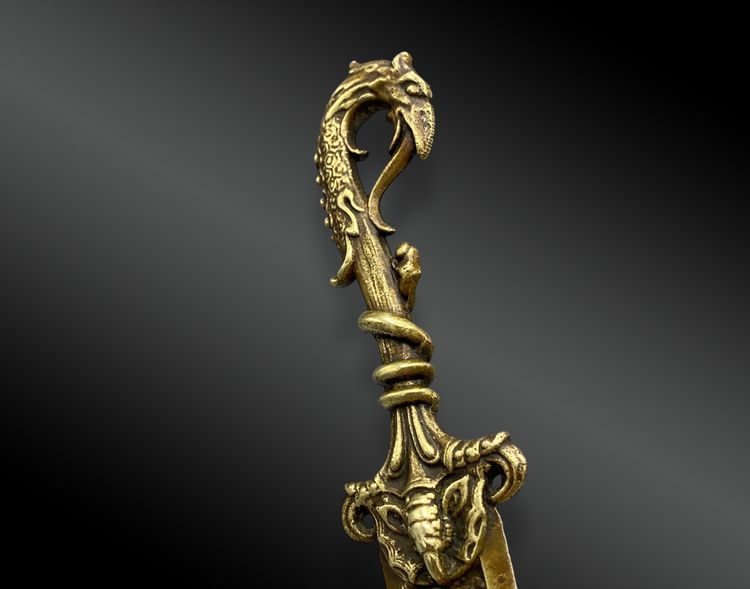 DRAGON LETTER OPENER OR PAPER CUTTER, ROMANTIC STYLE