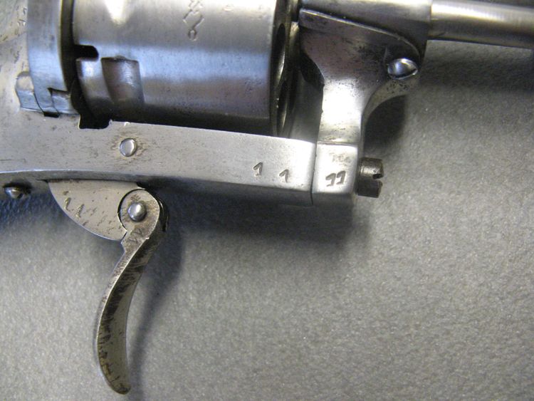 9mm Pinfire Revolver The American Guardian 1875. 