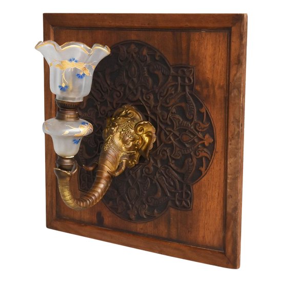             Wall lamp elephant 1900 In Bronze