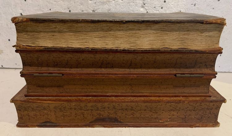Liquor cellar and games box disguised as fake books, 20th century