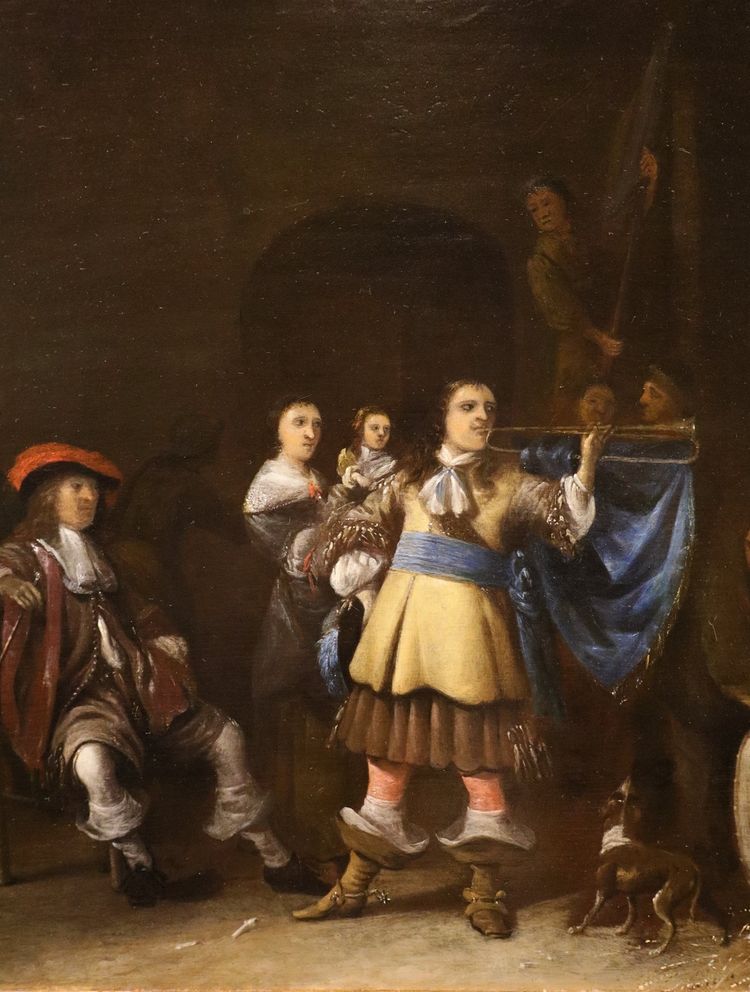 Guards With Bugler, Anthony Palamedesz (1601 - 1673) - Signed And Dated