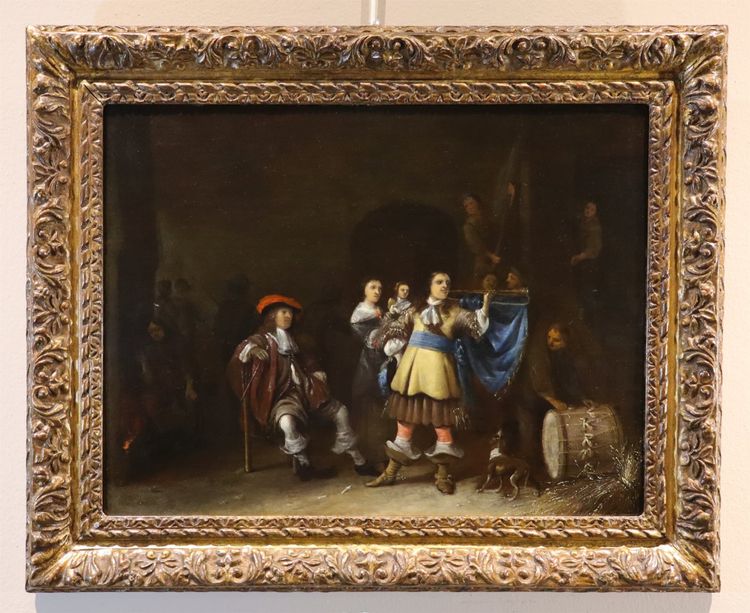 Guards With Bugler, Anthony Palamedesz (1601 - 1673) - Signed And Dated