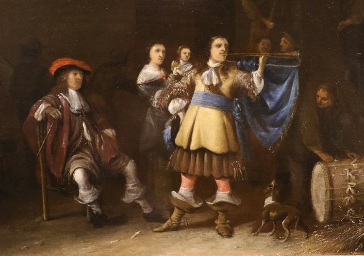 Guards With Bugler, Anthony Palamedesz (1601 - 1673) - Signed And Dated