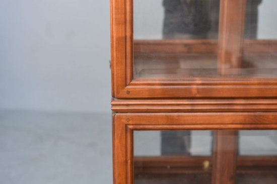             Amazing 50's Birch Revolving Display Case