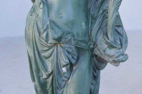 Pair Of Enameled Cast Iron Torchères By Durenne 19th Century