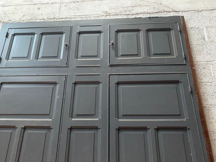 Patinated Beechwood Wardrobe Front, 20th Century Doors
