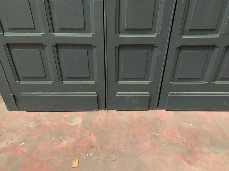 Patinated Beechwood Wardrobe Front, 20th Century Doors
