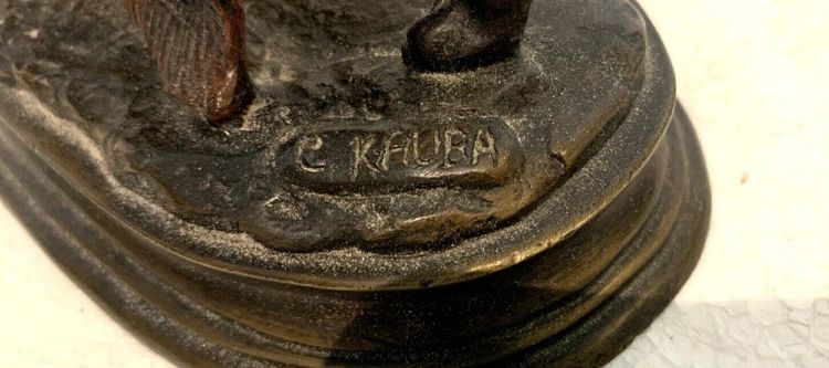 "KAUBA Carl" Orientalist Group in Patinated Bronze, 20th Century