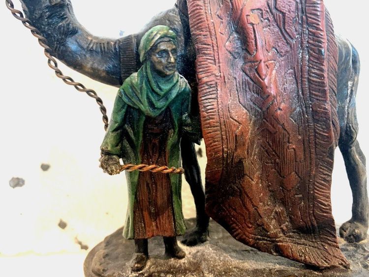 "KAUBA Carl" Orientalist Group in Patinated Bronze, 20th Century