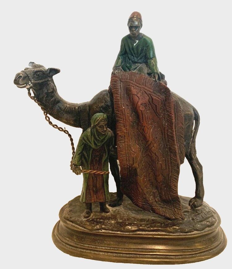 "KAUBA Carl" Orientalist Group in Patinated Bronze, 20th Century