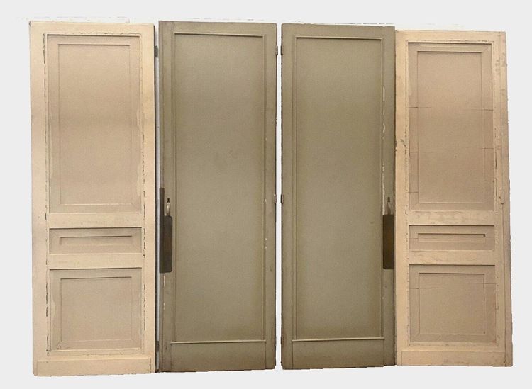Set of Four 19th Century Solid Fir Passage Doors