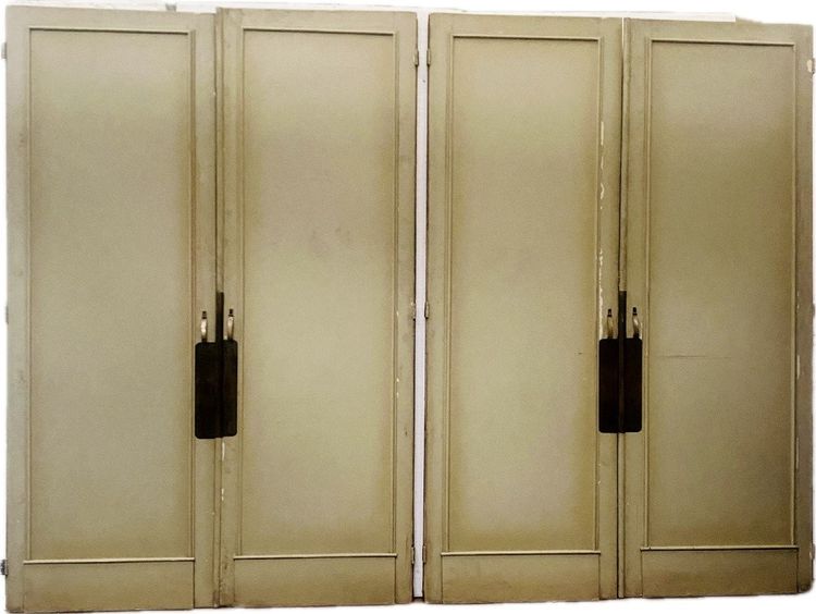 Set of Four 19th Century Solid Fir Passage Doors
