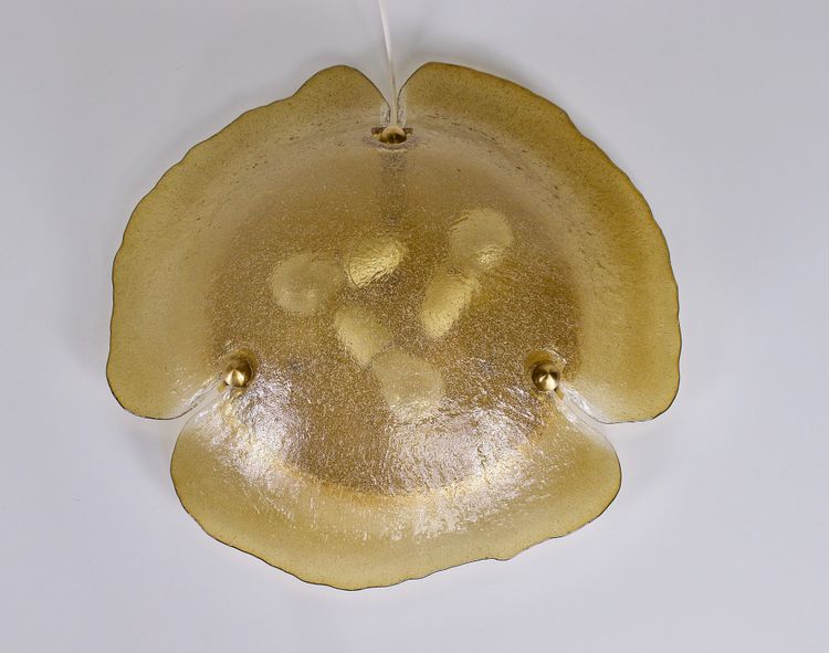 Amber Murano Glass Ceiling Light
