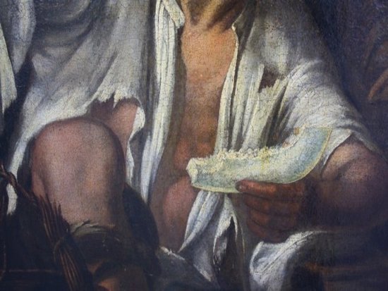 Öl auf Leinwand XVII Jahrhundert Werkstatt Von Murillo