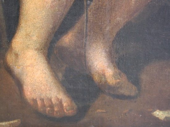 Öl auf Leinwand XVII Jahrhundert Werkstatt Von Murillo