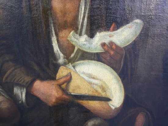 Öl auf Leinwand XVII Jahrhundert Werkstatt Von Murillo