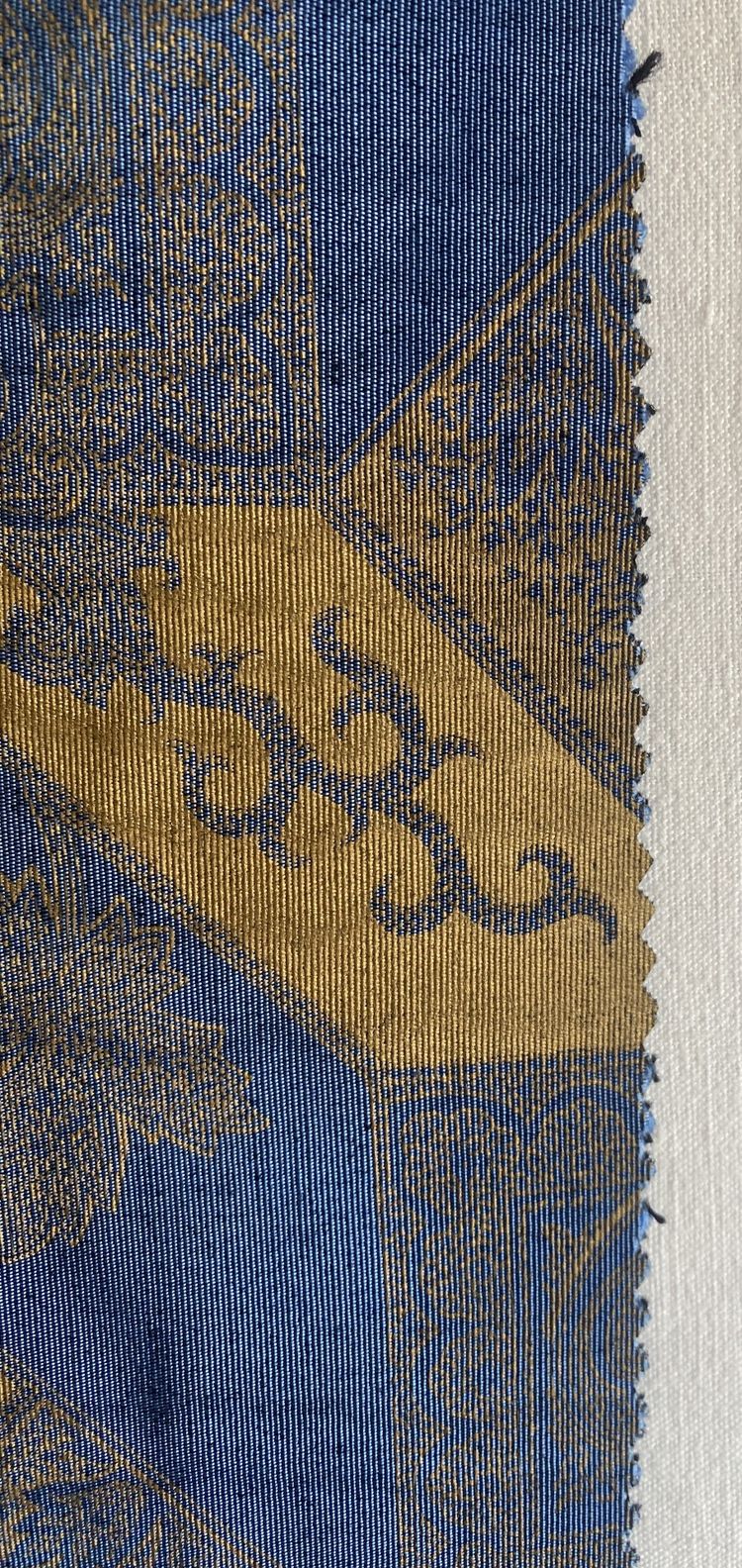 Buono Lampasso blu reale e oro, XX secolo