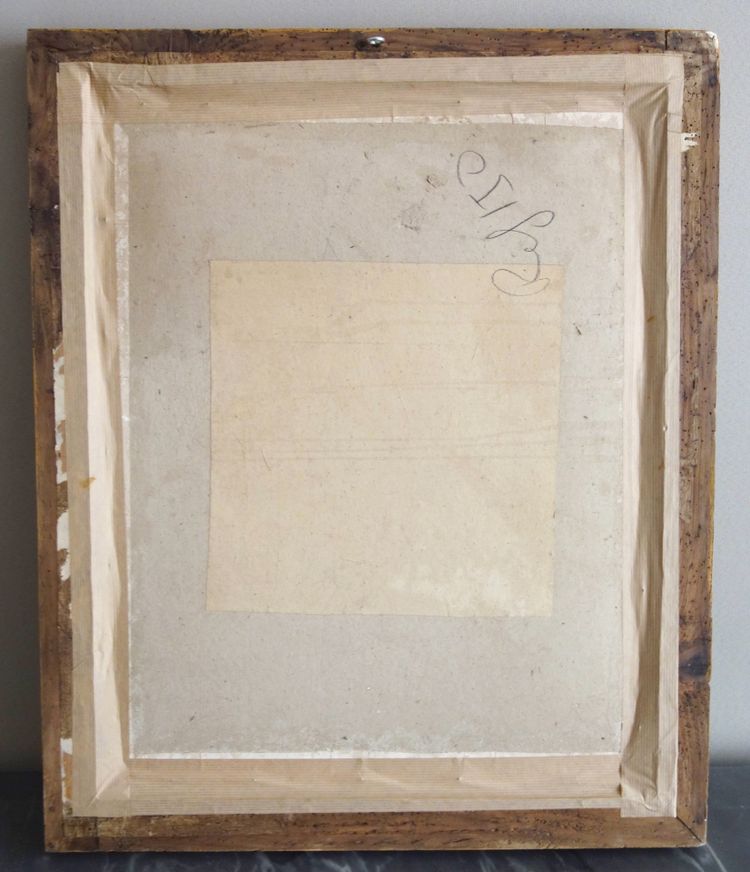 Royalist engraving - portrait of Charles X, King of France and Navarre, giltwood frame, 1820