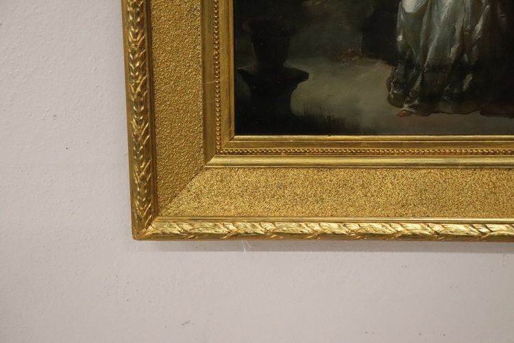 Romantic Scene, Oil Painting, Italy 19th century
