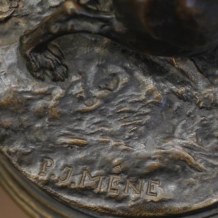 Bronze Group "Dogs In The Terrier" , Pierre - Jules Mêne (1810-1879)