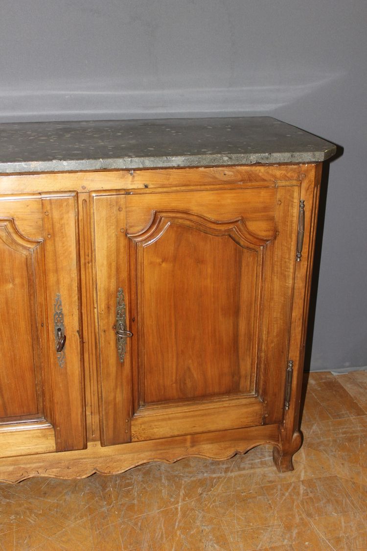 Credenza Luigi XV in pietra di noce