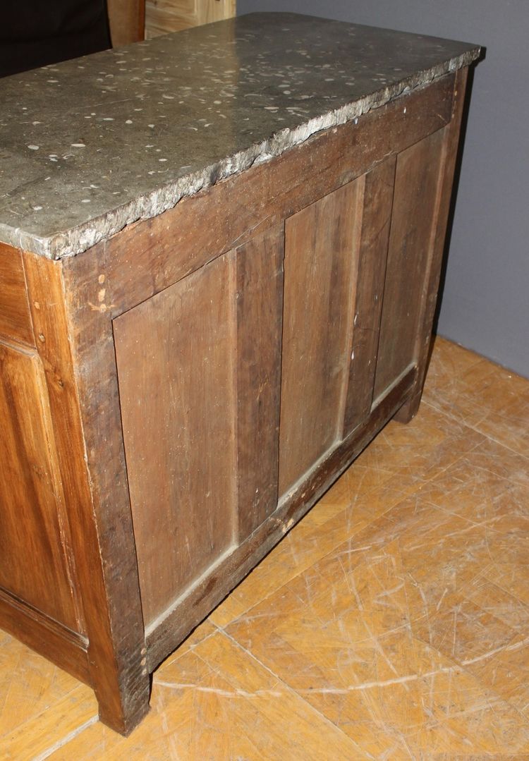 Credenza Luigi XV in pietra di noce
