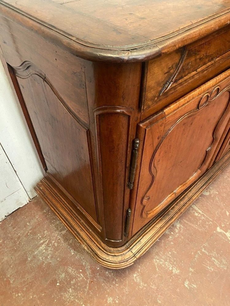 Louis XIV Style Solid Walnut Buffet XIX Century