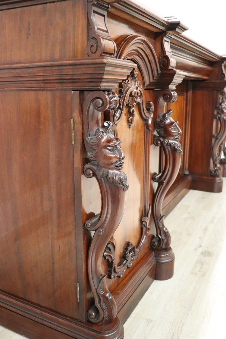 Buffet long en bois