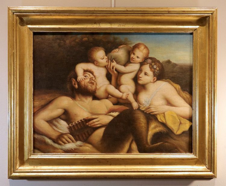 Faune, nymphe et deux putti, Pietro Liberi (Padoue 1605 - Venise 1687) suiveur