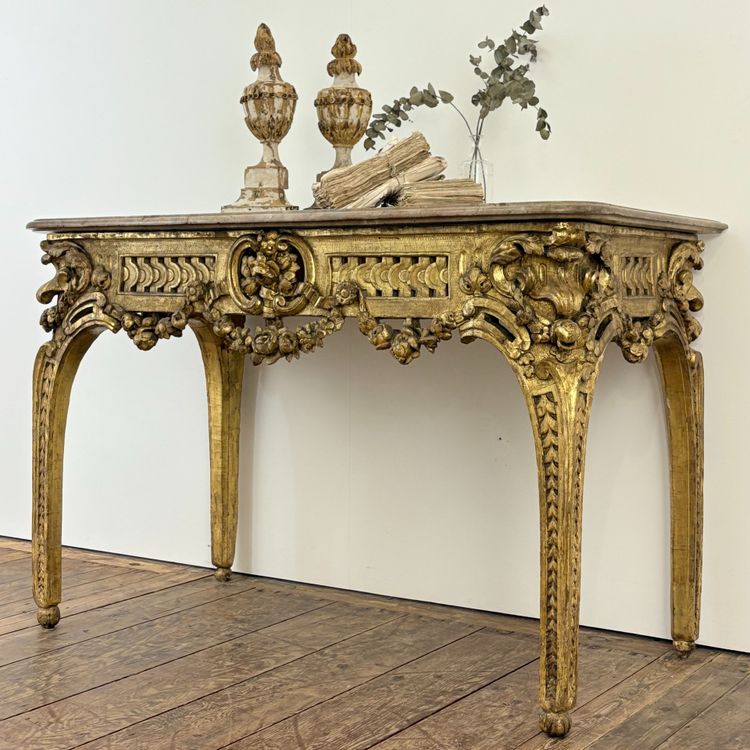 Gilded wood console 18th century