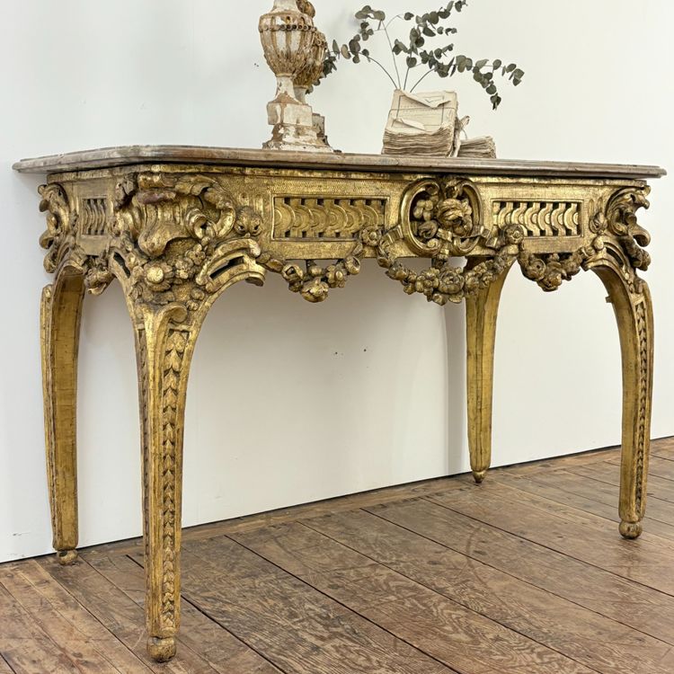 Gilded wood console 18th century