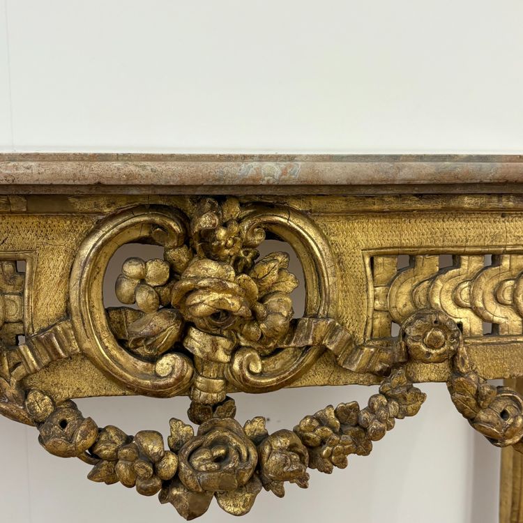 Gilded wood console 18th century