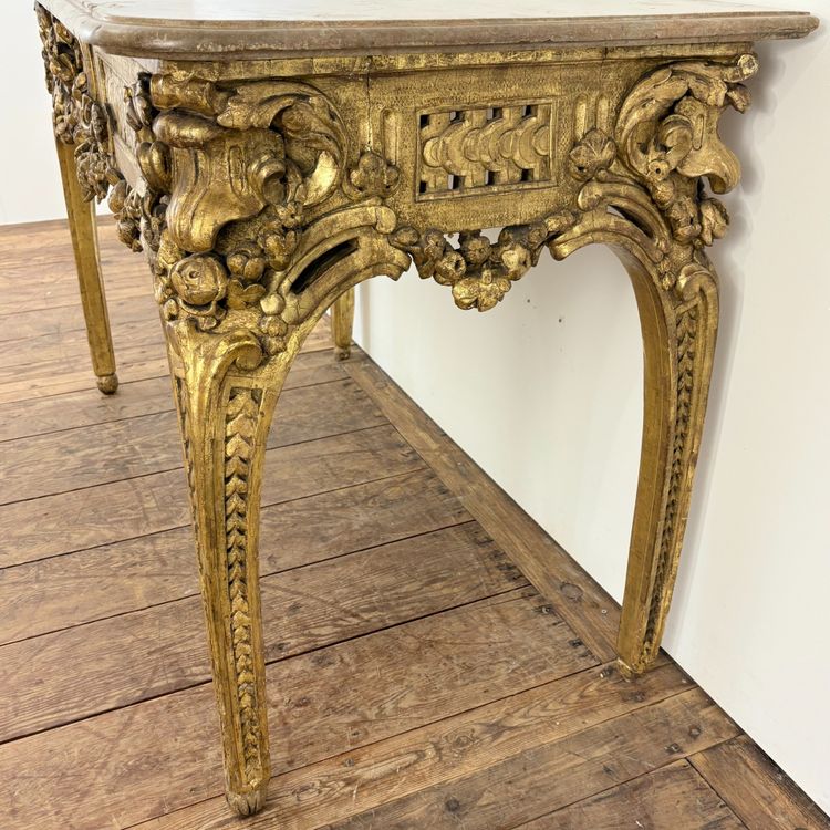 Gilded wood console 18th century