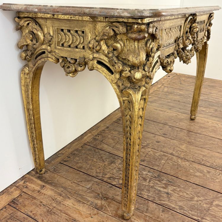 Gilded wood console 18th century