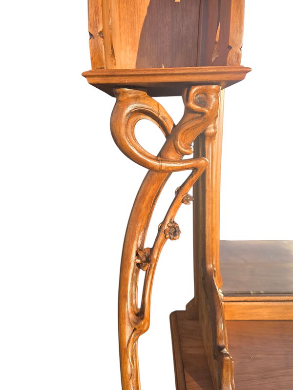 Louis Brouhot Große Jugendstil-Konsole "Aux Iris".