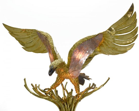 Richard Und Isabelle Faure Aigle Stehleuchte Aus Messing Und Quarz