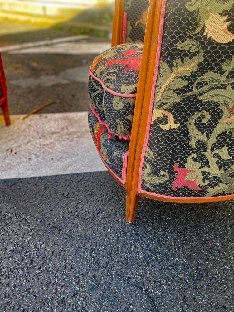 Paire d'originaux  fauteuils corbeille art deco circa 1920/1930