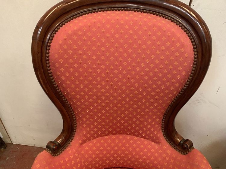 Paire De Fauteuils Louis Philippe En Acajou XIX Siècle