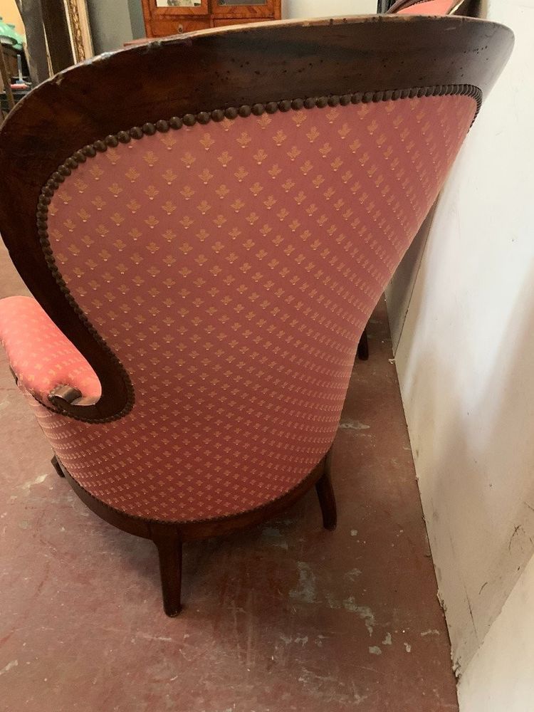 Paire De Fauteuils Louis Philippe En Acajou XIX Siècle