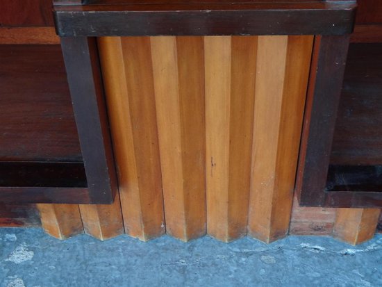 Credenza cubista in stile Art Déco in mogano