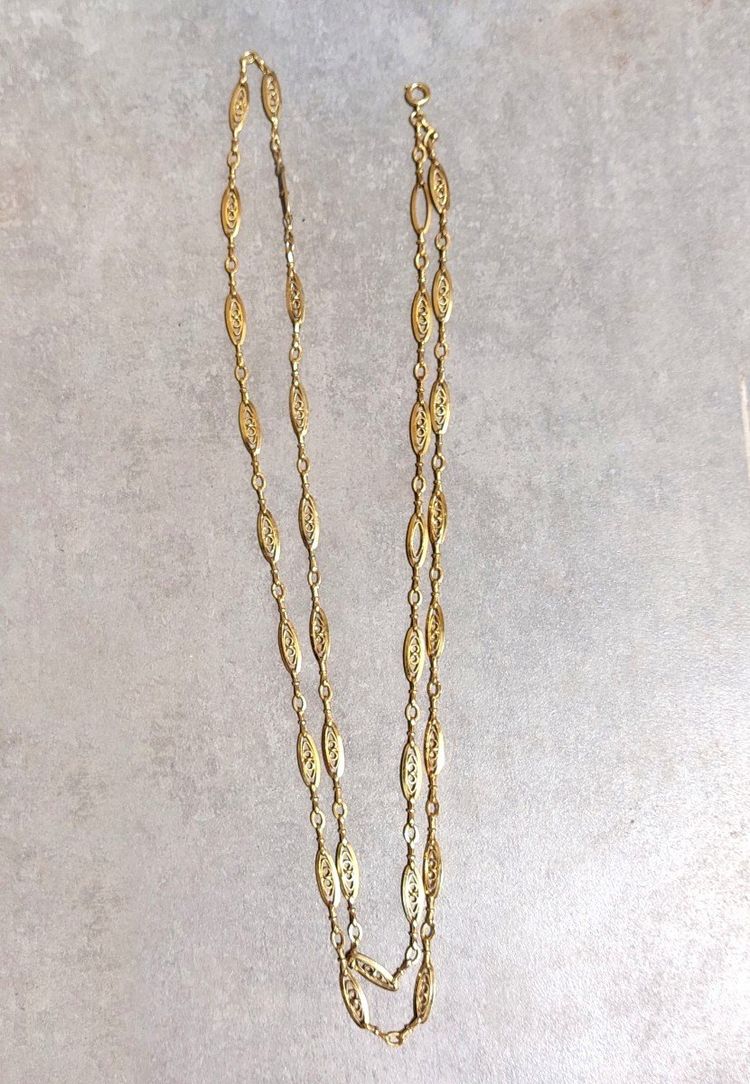 Collier Double Rangs A Transformation, Vermeil, 19è