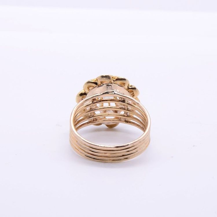 Napoleon III "Flower" Yellow Diamond Ring