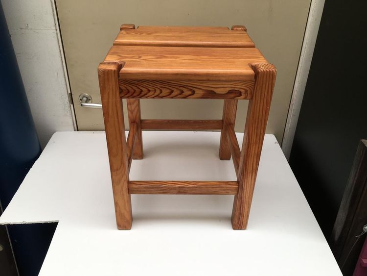Pierre Gautier-delaye, Six Tabourets En Pin, Circa 1956 