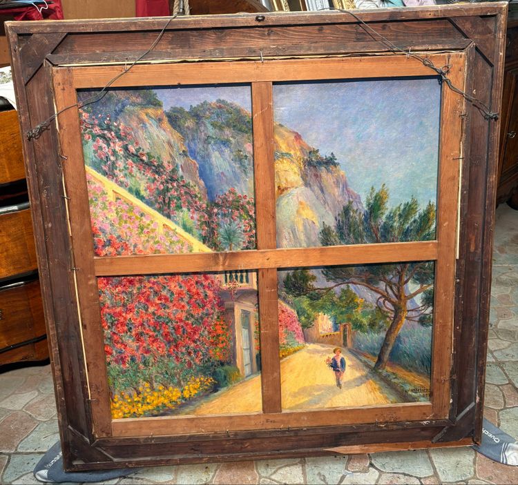 Double Oil On Canvas Dated and Signed