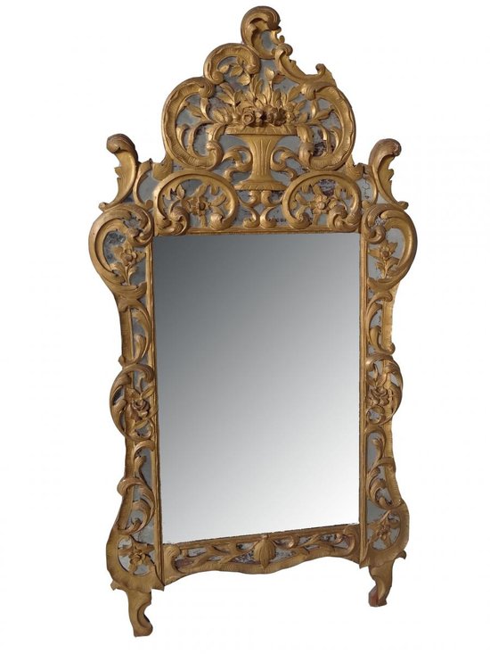 Miroir De Beaucaire, Provençal Bois Doré  époque  XIXème siècle