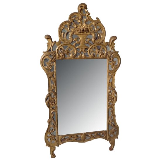 Miroir De Beaucaire, Provenzale Legno dorato XIX secolo