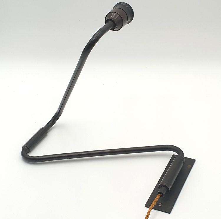 Ancienne lampe d'atelier / d'Architecte circa 1950/60 BRONZE and BAKELITE Moving arms
